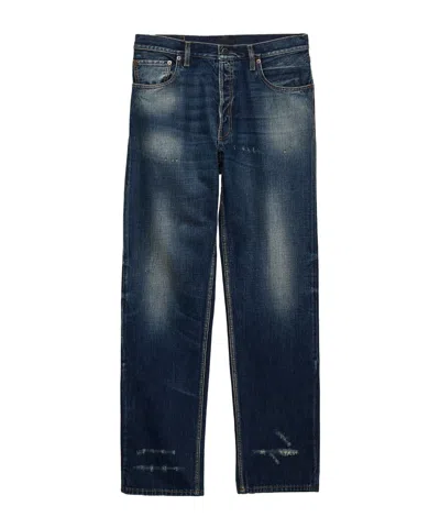 PRADA REGULAR WASHED DENIM JEANS