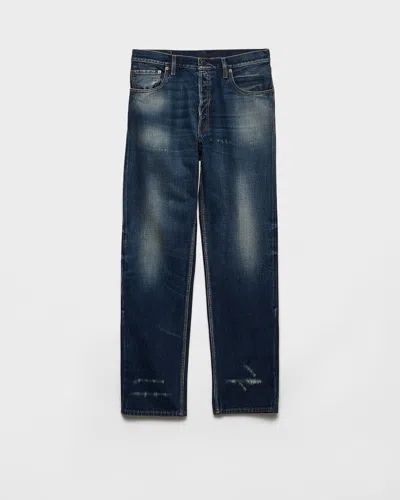 PRADA REGULÄRE JEANS AUS GEWASCHENEM DENIM
