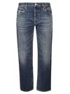 Prada Relaxed Fit Vintage Appeal Blue Jeans In Gray