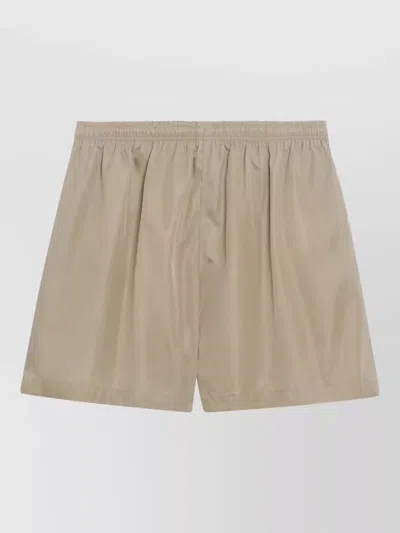 Prada Relaxed Lounge Underwear Set Elastic Waistband In Brown