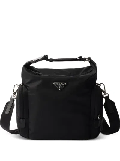Prada Re-nylon＆サフィアーノレザー ショルダーバッグ