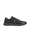 Prada Mens Black Prax 2.0 Re-nylon Shell And Leather Trainers Eur 41.5 / 7.5 Uk In Multi