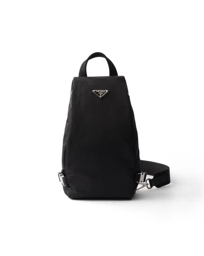 PRADA RE-NYLON AND SAFFIANO LEATHER BACKPACK