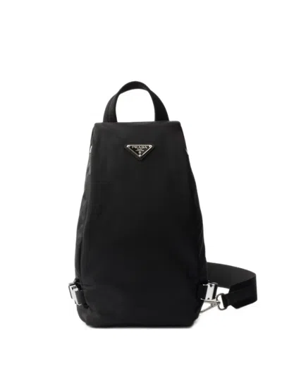 Prada Re-nylon And Saffiano Leather Backpack In Pattern