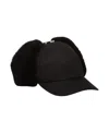 Prada Men's Re-nylon And Shearling Hat In Black