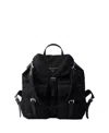 Prada Medium Re-nylon Backpack In Black