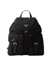 Prada Re-nylon Backpack In Black