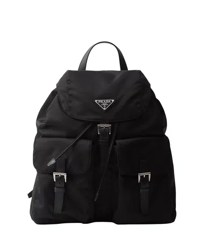 Prada Re-nylon Backpack In Black