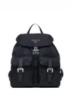 Prada Small Backpack With Adjustable Shoulder Straps In Black