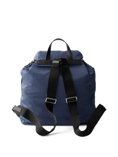 Prada Re-nylon Backpack In Blue