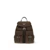 Prada Re-nylon Backpack In Brown