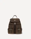 Prada Re-nylon Backpack In Brown