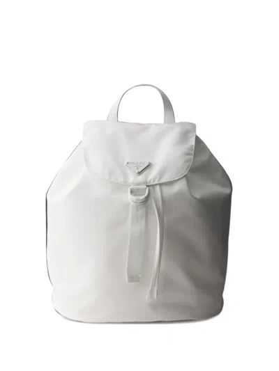 Prada Re-nylon Backpack In Metallic