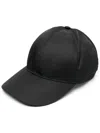 Prada Re-nylon Baseball Cap In Black