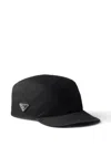 Prada Re-nylon Baseball Cap In Black