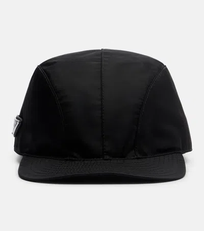 Prada Re-nylon Baseball Cap In Red