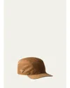 Prada Re-nylon Baseball Cap In Brandy