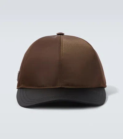 Prada Re-nylon Baseball Cap In Pattern