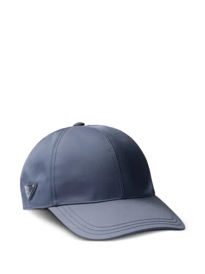 Prada Re-nylon Baseball Cap In Brown
