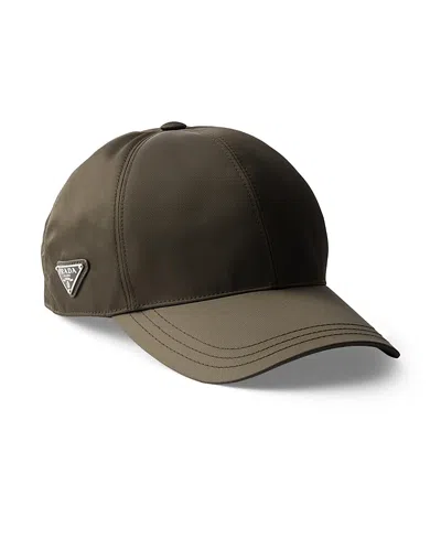 Prada Re-nylon Baseball Cap In Burgundy