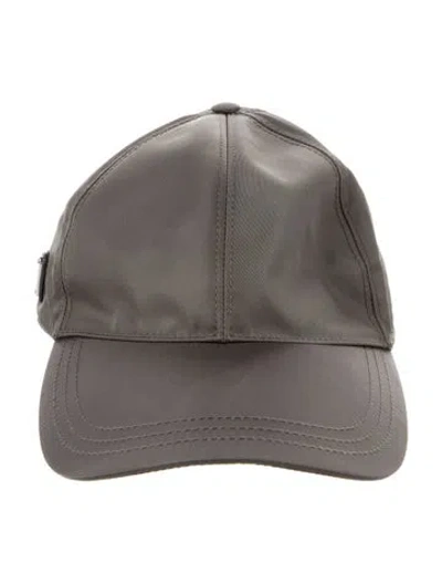 Pre-owned Prada Re-nylon Baseball Cap In Green