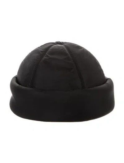 Pre-owned Prada Re-nylon Beanie In Black