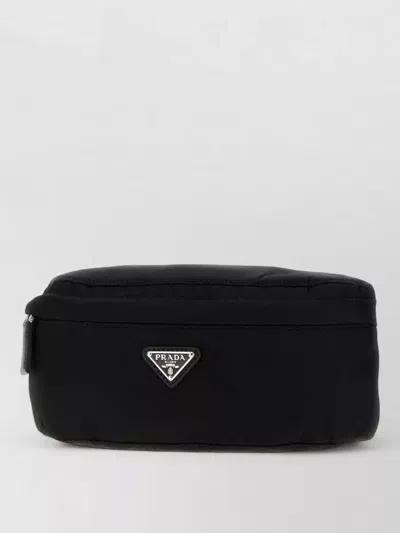 Prada Crossbody Belt Bag Adjustable Shoulder Strap In Black