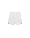Prada Re-nylon Bermuda Shorts In White