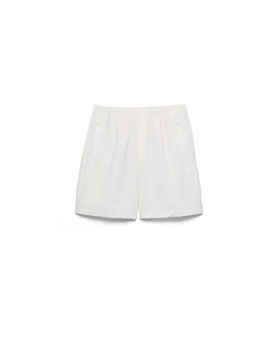 Prada Re-nylon Bermuda Shorts In White