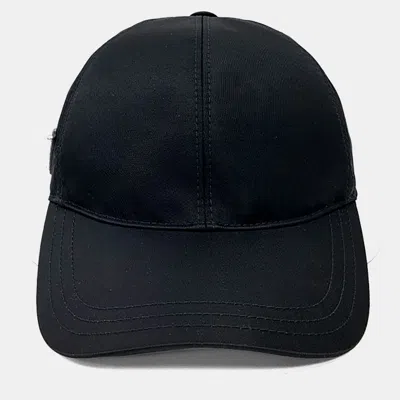 Pre-owned Prada Re-nylon Black Cap