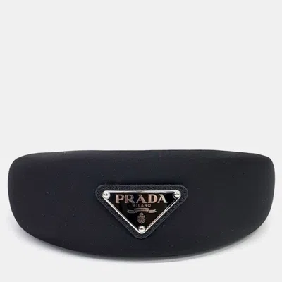 Pre-owned Prada Re-nylon Black Hairband