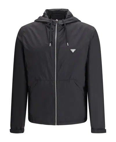 Prada Re-nylon Black Recycled Polyamide Jacket