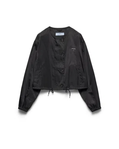 Prada Re-nylon Blouson Jacket In Schwarz