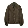 Prada Single Breasted Jacket In Brown
