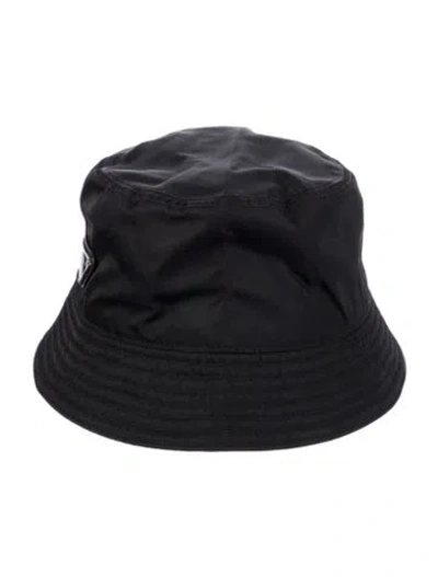 Pre-owned Prada Re-nylon Bucket Hat In Black
