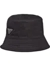 Prada Re-nylon Bucket Hat In Black