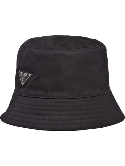 Prada Re-nylon Bucket Hat In Black