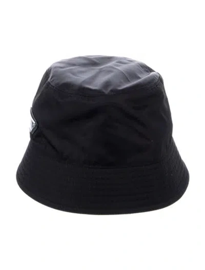 Pre-owned Prada Re-nylon Bucket Hat In Black