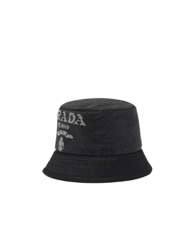 Prada Re-nylon Bucket Hat In Black