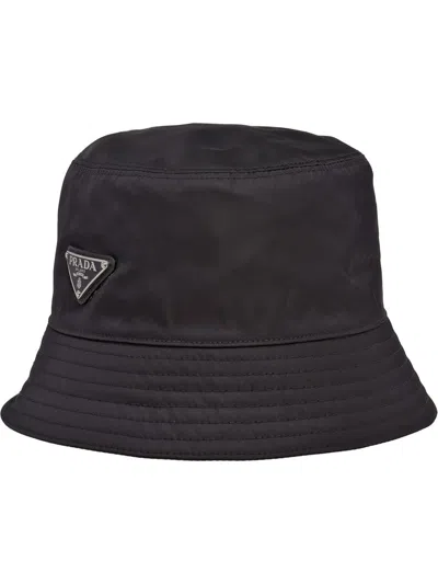 Prada Re-nylon Bucket Hat In Black