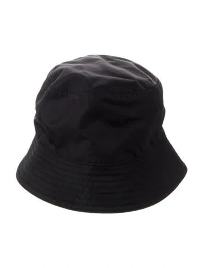 Pre-owned Prada Re-nylon Bucket Hat In Black