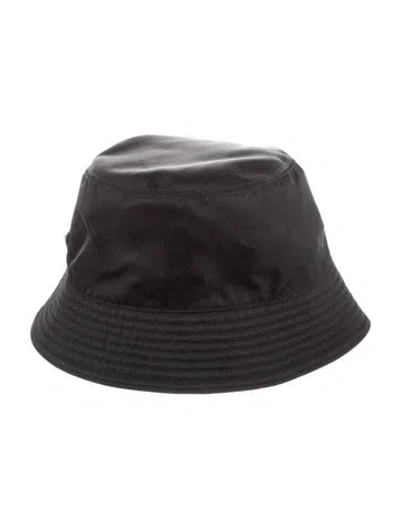 Pre-owned Prada Re-nylon Bucket Hat In Black