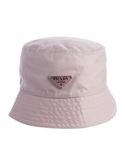 Pre-owned Prada Re-nylon Bucket Hat In Pink