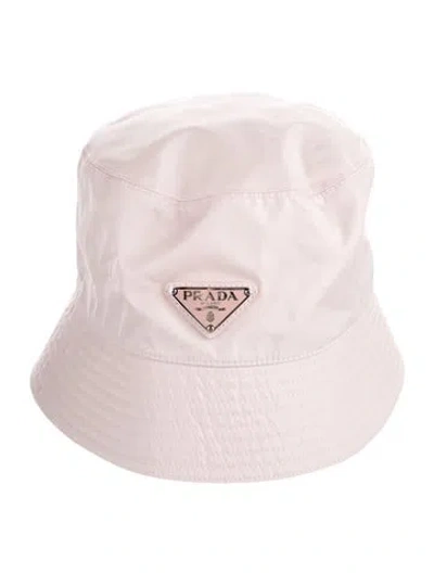 Pre-owned Prada Re-nylon Bucket Hat In Pink