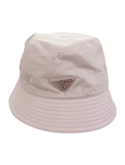Pre-owned Prada Re-nylon Bucket Hat In Pink