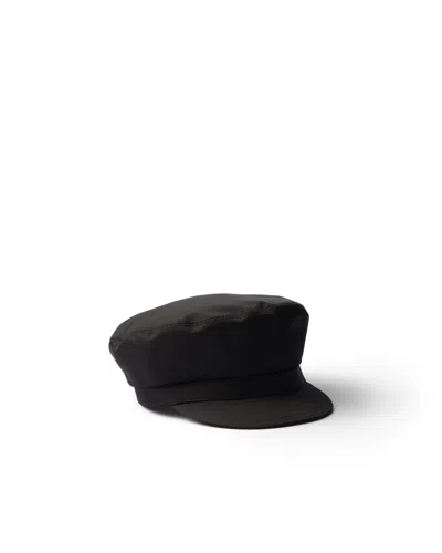 Prada Re-nylon Cap In Black