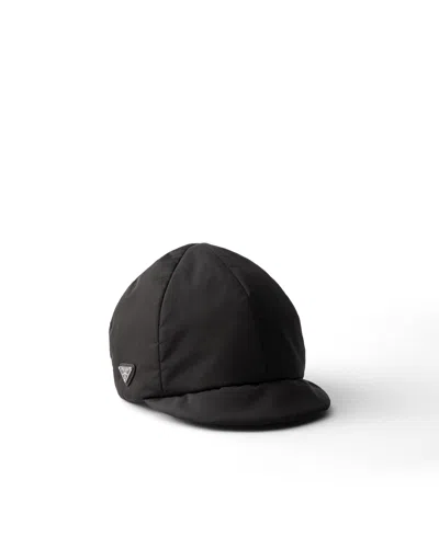 Prada Re-nylon Cap In Black
