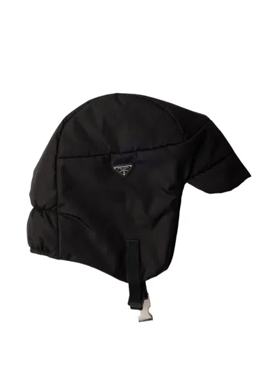 Prada Re-nylon Cap In Black