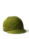 Prada Re-nylon Cap In Green