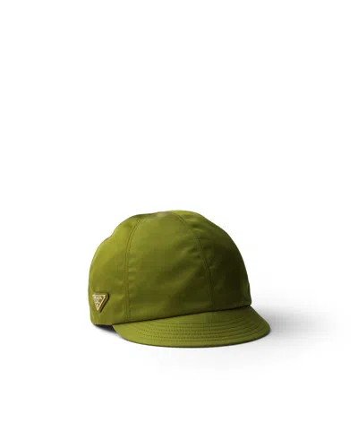 Prada Re-nylon Cap In Green